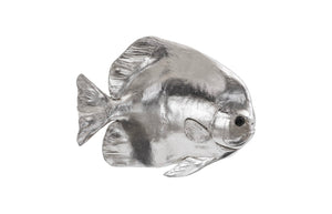 Phillips Collection Australian Bat Fish Wall Sculpture - Elegant Coastal Decor for Modern and Nautical Interiors Resin, Silver Leaf PH64557