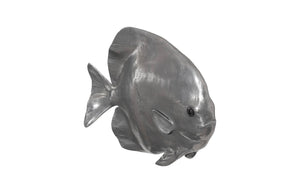 Phillips Collection Australian Bat Fish Wall Sculpture - Elegant Coastal Decor for Modern and Nautical Interiors Resin, Polished Aluminum Finish PH64558