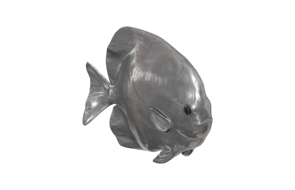 Phillips Collection Australian Bat Fish Wall Sculpture - Elegant Coastal Decor for Modern and Nautical Interiors Resin, Polished Aluminum Finish PH64558
