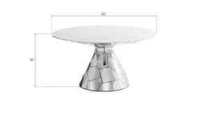 Phillips Collection Crazy Cut Faceted Stainless Steel Square Dining Table Geometric Sculptural Silver PH64769