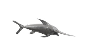 Phillips Collection Broadbill Swordfish Resin Wall Sculpture Polished Metallic Coastal Statement Decor PH65285
