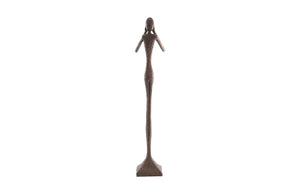 Phillips Collection See No Evil Slender Sculpture by Raymond Waites – Modern Minimalist Art for Elegant Home Decor Large, Resin, Bronze Finish PH65570