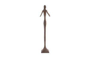 Phillips Collection Speak No Evil Slender Sculpture by Raymond Waites – Modern Organic Accent for Entryways & Living Rooms Large, Resin, Bronze Finish PH65571