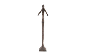Phillips Collection Speak No Evil Slender Sculpture by Raymond Waites – Modern Organic Accent for Entryways & Living Rooms Large, Resin, Bronze Finish PH65571