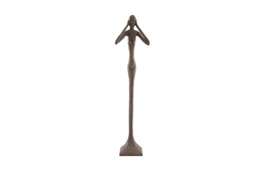 Phillips Collection Hear No Evil Sculpture by Raymond Waites – Modern Minimalist Art for Elegant Home Décor Display Large, Resin, Bronze Finish PH65572