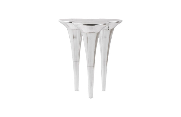 Phillips Collection Marley Silver Bar Table - Modern Organic Design with Sculptural Elegance for Stylish Home Entertaining PH66064