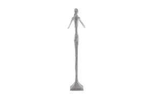 Phillips Collection Speak No Evil Slender Sculpture by Raymond Waites – Modern Organic Accent for Entryways & Living Rooms Large, Resin, Silver Leaf PH66161