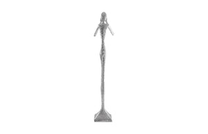 Phillips Collection See No Evil Slender Sculpture by Raymond Waites – Modern Minimalist Art for Elegant Home Decor Large, Resin, Silver Leaf PH66162