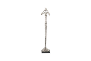 Phillips Collection Hear No Evil Sculpture by Raymond Waites – Modern Minimalist Art for Elegant Home Décor Display Small, Resin, Silver Leaf PH66276