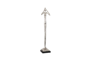 Phillips Collection Hear No Evil Sculpture by Raymond Waites – Modern Minimalist Art for Elegant Home Décor Display Small, Resin, Silver Leaf PH66276
