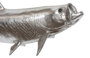 Phillips Collection Tarpon Wall Sculpture - Coastal Charm, Lifelike Design, Perfect for Modern and Eclectic Interiors Resin, Silver Leaf PH66834