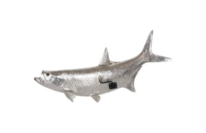 Phillips Collection Tarpon Wall Sculpture - Coastal Charm, Lifelike Design, Perfect for Modern and Eclectic Interiors Resin, Silver Leaf PH66834