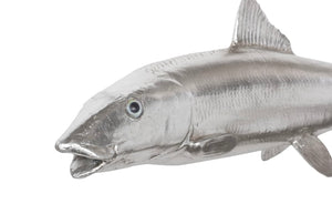 Phillips Collection Bonefish Wall Sculpture In Silver Leaf Finish – Modern Organic Decorative Art For Any Space Silver Resin Ph66835