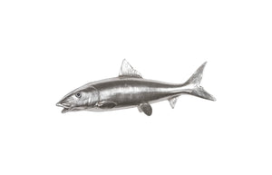 Phillips Collection Bonefish Wall Sculpture In Silver Leaf Finish – Modern Organic Decorative Art For Any Space Silver Resin Ph66835