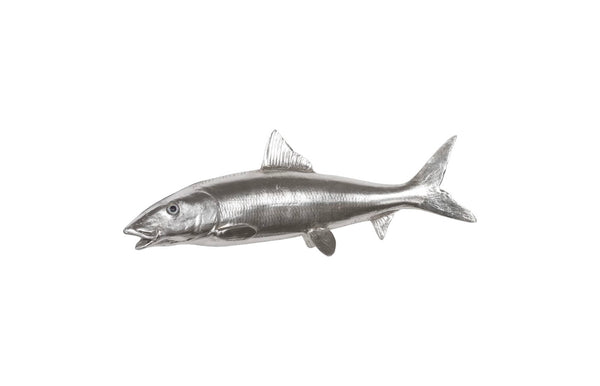 Phillips Collection Bonefish Wall Sculpture In Silver Leaf Finish – Modern Organic Decorative Art For Any Space Silver Resin Ph66835