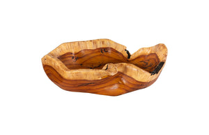 Phillips Collection Burled Bowl - Sculptural Centerpiece with Organic Design and Elegant Bronze Texture for Any Space Faux Wood PH66934