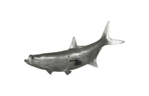 Phillips Collection Tarpon Wall Sculpture - Polished Aluminum Fish Art for Nautical & Modern Home Decor, 35" Long PH67449
