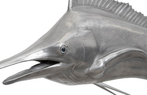 Phillips Collection Blue Marlin Wall Sculpture - Modern Aluminum Finish Decor for Coastal Charm & Versatile Styling PH67450