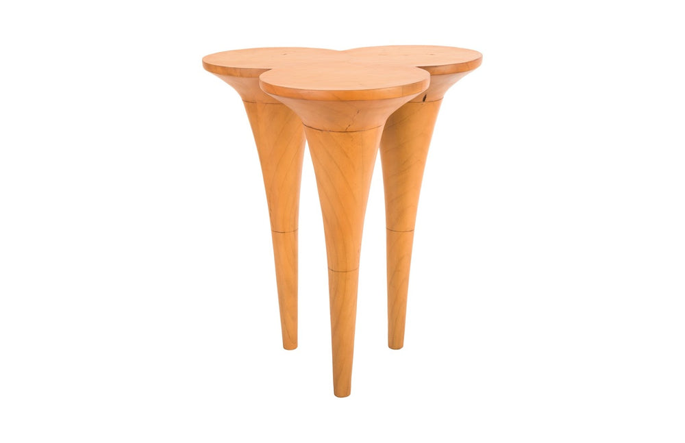 Phillips Collection Marley Bar Table - Stylish Sculptural Design with Warm Tones for Modern or Rustic Interiors Resin, Faux Bois Finish PH67476