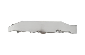 Phillips Collection Square Root Console Table - Modern Organic Design for Entryway, Hallway, or Living Room Decor Silver Leaf PH67479