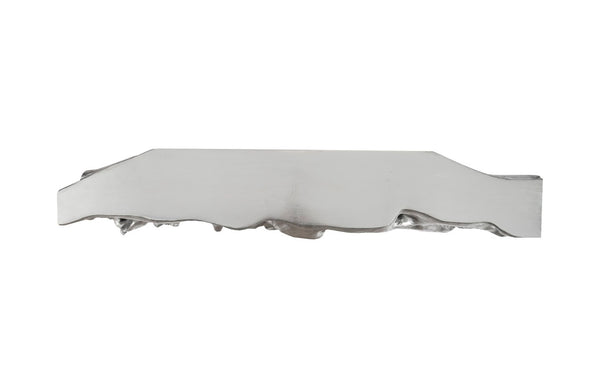 Phillips Collection Square Root Console Table - Modern Organic Design for Entryway, Hallway, or Living Room Decor Silver Leaf PH67479