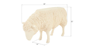 Phillips Collection Sheep Side Table - Playful Apricot and Cream Accent for Modern Nurseries or Living Rooms, Versatile & Durable PH67482