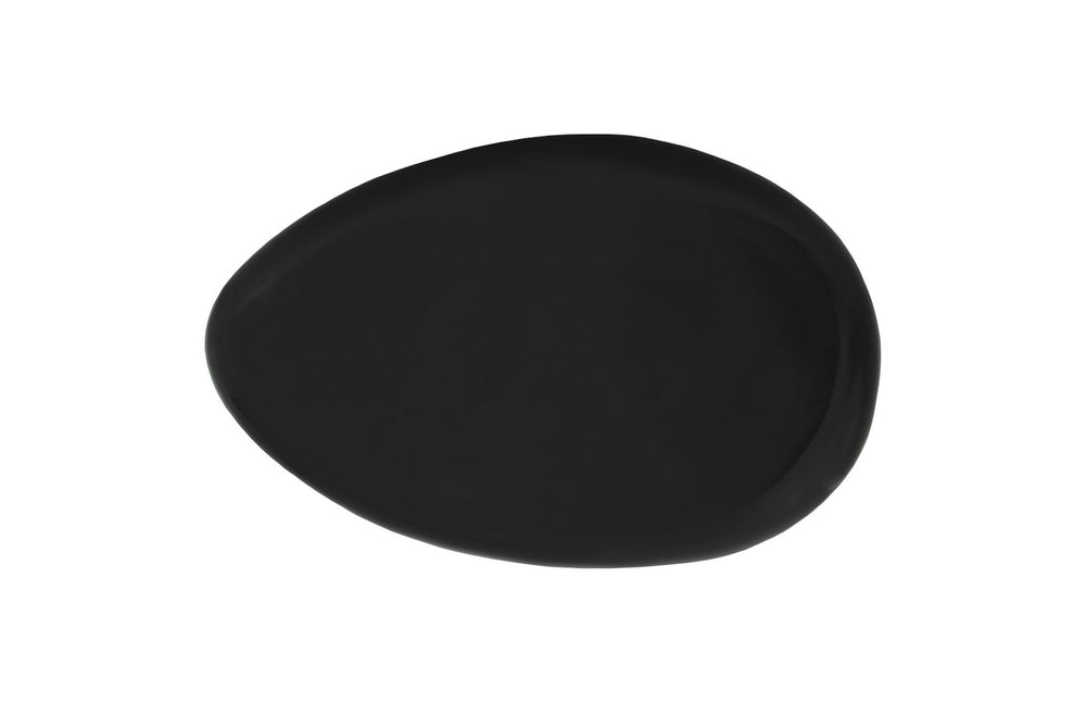 Phillips Collection River Stone Coffee Table - Black Gel-Coat Finish, Organic Design, Durable & Family-Friendly Style PH67487