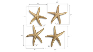 Phillips Collection Starfish, Whimsical Resin Castings For Home Décor – Enchanting Ocean-inspired Art Pieces Gold Resin Ph67527