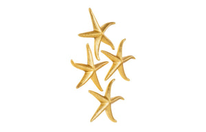Phillips Collection Starfish, Elegant Silver Leaf Decor for Coastal Interiors - Whimsical Set of Four Stunning Pieces Gold Leaf, Set of 4, MD PH67529