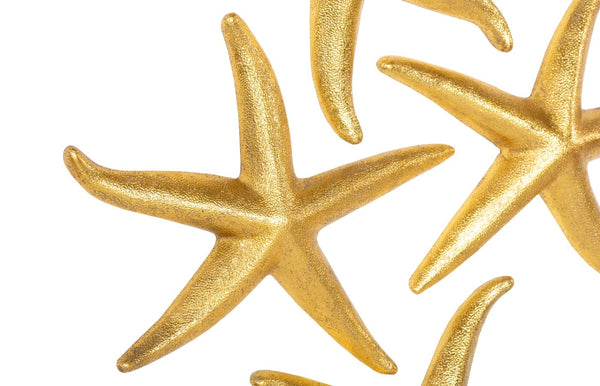 Phillips Collection Starfish, Elegant Silver Leaf Decor for Coastal Interiors - Whimsical Set of Four Stunning Pieces Gold Leaf, Set of 4, MD PH67529
