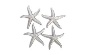 Phillips Collection Starfish, Elegant Silver Leaf Decor for Coastal Interiors - Whimsical Set of Four Stunning Pieces Silver Leaf, Set of 4, LG PH67532