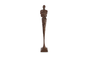 Phillips Collection Tall Chiseled Male Sculpture - Striking Modern Art Piece for Contemporary Home Decor and Gallery Displays Resin, Bronze Finish PH67533