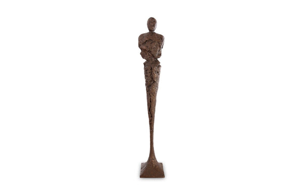 Phillips Collection Tall Chiseled Male Sculpture - Striking Modern Art Piece for Contemporary Home Decor and Gallery Displays Resin, Bronze Finish PH67533
