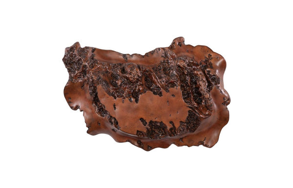 Phillips Collection Burled Faux Rosewood Sculptural Wall Art Organic Composite Resin Living Room Accent PH67545