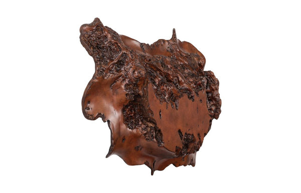 Phillips Collection Burled Faux Rosewood Sculptural Wall Art Organic Composite Resin Living Room Accent PH67545