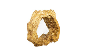 Phillips Collection Rock Pond Mirror - Asymmetrical Gold Leaf Design, Sculptural Elegance for Modern Gallery Walls PH67590