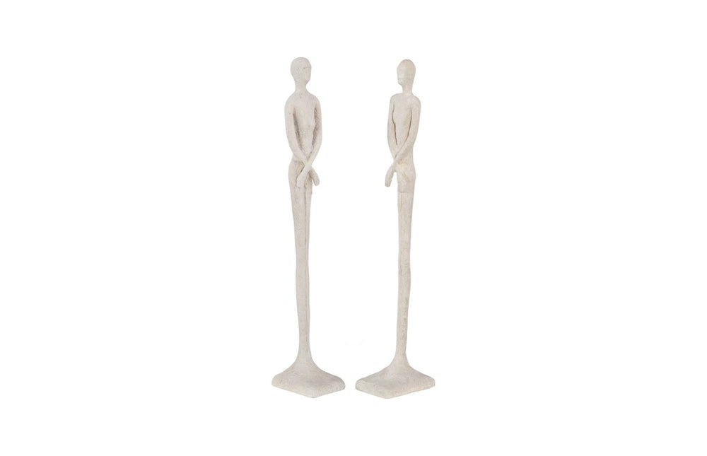 Phillips Collection Lloyd Elegant Mid-Century Modern Sculpture in Roman Stone Finish - Compact Accent for Any Space PH67647