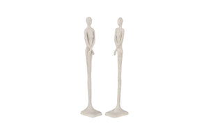 Phillips Collection Lloyd Elegant Mid-Century Modern Sculpture in Roman Stone Finish - Compact Accent for Any Space PH67647