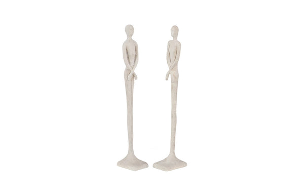 Phillips Collection Lloyd Elegant Mid-Century Modern Sculpture in Roman Stone Finish - Compact Accent for Any Space PH67647