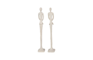 Phillips Collection Lloyd Elegant Mid-Century Modern Sculpture in Roman Stone Finish - Compact Accent for Any Space PH67647