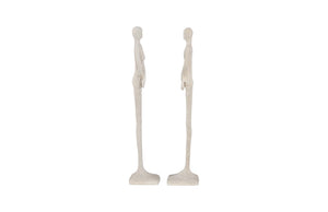 Phillips Collection Lloyd Elegant Mid-Century Modern Sculpture in Roman Stone Finish - Compact Accent for Any Space PH67647