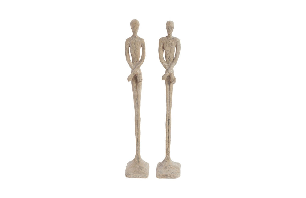 Phillips Collection Lloyd And Lottie Sculpture Set – Extra Small, Modern Resin Art In Roman Stone Finish, Stylish Decor Off White Resin Ph67647