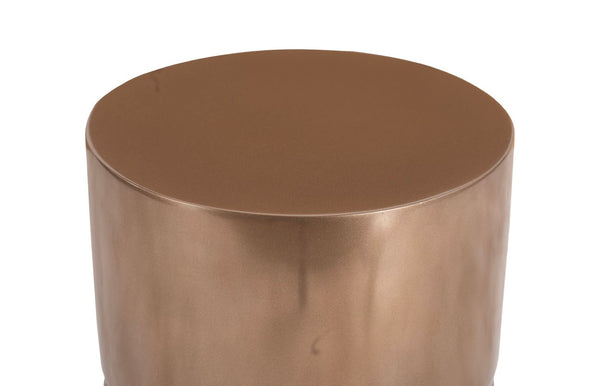 Phillips Collection Stacked Stool - Modern Versatile Seating and Accent Table for Home or Outdoor Use, Easy to Clean Bronze PH67655