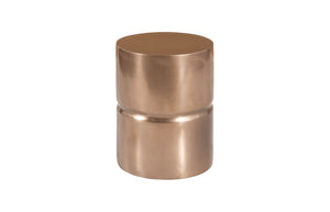 Phillips Collection Stacked Stool - Modern Versatile Seating and Accent Table for Home or Outdoor Use, Easy to Clean Bronze PH67655