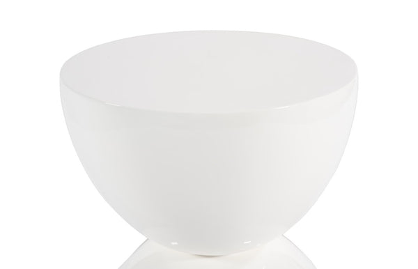 Phillips Collection Totem Stool - Modern Sculptural Accent Piece for Versatile Use in Any Room or Outdoor Space White Gel Coat, LG PH67718