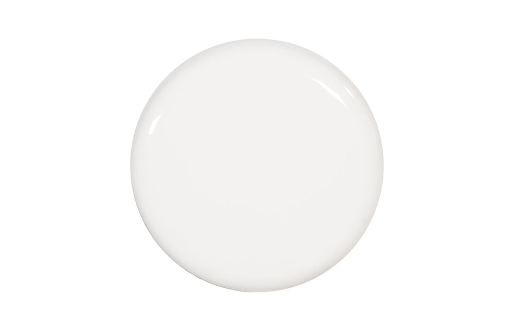 Phillips Collection Ribbed Stool - Versatile Contemporary Design for Extra Seating or Stylish Side Table in Any Room Gel Coat White PH67725