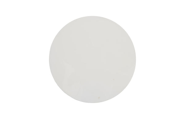 Phillips Collection Stacked Stool - Modern Versatile Seating and Accent Table for Home or Outdoor Use, Easy to Clean Gel Coat White PH67726