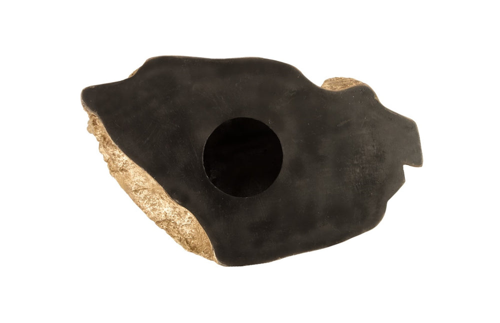 Phillips Collection Boulder Gold Leaf Wall Art - Handcrafted, Luminous Decorative Accent With Organic Modern Appeal Gold Resin Ph67772