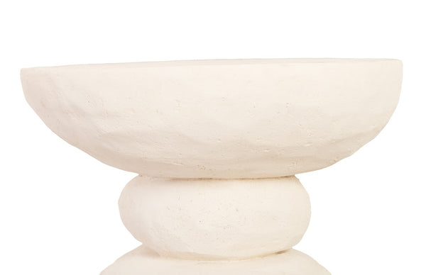 Phillips Collection Boulder Side Table - Japanese-Inspired Sculptural Design in Stone-Cast Finish for Modern Spaces PH67808