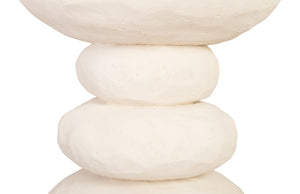 Phillips Collection Boulder Side Table - Japanese-Inspired Sculptural Design in Stone-Cast Finish for Modern Spaces PH67808